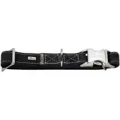 Hunter - Hundhalsband Hunting Alu-Strong Svart M - Halsmått 30-45cm - Koirat - Kaulapannat