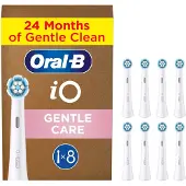 Oral-B iO Gentle Care, 8 kpl, Valkoinen, Pehmeä, Oral-B, iO Gentle Care, Laatikko