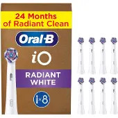 Oral-B Braun iO Replacement Toothbrush Heads Radiant White 8pcs White for Whitening (8700216774352)
