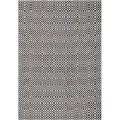 Home Collection Matto Bougari Meadow Karo Black, 140x200 cm