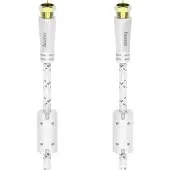 Hama HA-X1122531 - Satelliittiantennikaapeli, 120 dB, 5 m, valkoinen