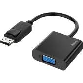 Hama DisplayPort - VGA - Videoadapteri, musta