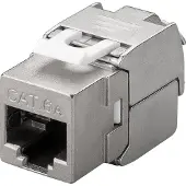 Goobay Keystone-modul RJ45 CAT 6A, STP, 500 MHz, slim-line
