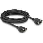 DeLOCK 90787, 5 m, Cat6a, S/FTP (S-STP), RJ-45, RJ-45, Musta