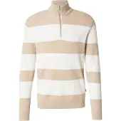 Only & Sons Onsphil Reg 12 Struc Half Zip Knit Noos - Beige - XXL