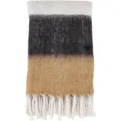 House Nordic Aina - Blanket - Plaid, Black/White/Brown 170X130 Cm - Multi/patterned - 130X170CM