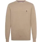 U.S. POLO ASSN. Neulepaita 'UMAdair' meleerattu beige