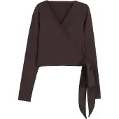 Aim'n Shape Seamless Wrap Long Sleeve - Burgundy - M