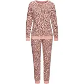 Vivance Pyjama 'Dreams' roosa / musta / valkoinen