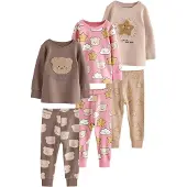 Next Yöpuku beige / suklaa / keltainen / vaalea pinkki