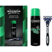Wilkinson Sword Sensitive Shave Duo lahjasetti parranajoon