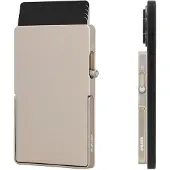 Valenta Cardprotector Aluminium MagSafe Stand Natural Titanium korttikotelo