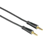 Hama 3,5 mm kullattu -audiokaapeli, 3 m, musta