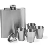 Funktion Pocket flask set 200 ml Steel