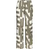 French Connection Pyjamahousut khaki / valkoinen