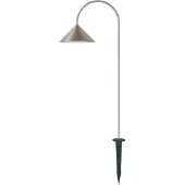 Frandsen LED-maapiikkivalo, ruostumaton teräs, 82 cm, IP44 Grasp, himmennettävä, Alumiini/harmaa/sinkki, Ruostumaton teräs, Design