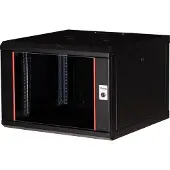 Equip EPM-07-6060-B-CBAA, Seinään asennettava laitekehikko, 7U, Näppäinlukko, Kotelon kiskot, 18 kg, Musta