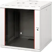 Equip EPM-12-6060-G-CBAA, Seinään asennettava laitekehikko, 12U, Näppäinlukko, Kotelon kiskot, 28 kg, Vaaleanharmaa