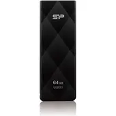 Silicon Power Blaze B20, 32 GB, USB Type-A / Lightning, 3.2 Gen 1 (3.1 Gen 1), Liuku, 13 g, Musta (SP032GBUF3B20V1K)