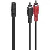 Hama 2x RCA - 3.5 mm sovitin