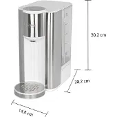 Unold Ava, 2,5 L, 2600 W, Hopea, Valkoinen, Muovi, Ruostumaton teräs, Säädettävä termostaatti, Veden tason ilmaisin (18610)