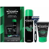 Wilkinson Sword Sensitive Shave Trio lahjasetti parranajoon
