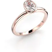 Festive Auréa Bezel Oval 0.50 ct timanttisormus 14-742-050-PK-LABGVS1