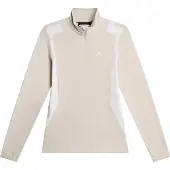 J.Lindeberg Mae Quarter Zip MidLayer Moonbeam - M