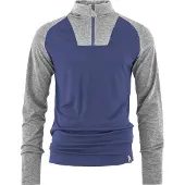 Bula Men's Retro Merino Wool Halfzip Sweater Sblue Kerrasto yläosat L