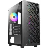 Azza Spectra, Midi Tower, PC, Musta, ATX, ITX, mikro ATX, Kumi, Terästä, Karkaistu lasi, Sininen, Vihreä, Punainen (CSAZ-280B)