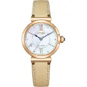Citizen Eco-Drive Ladies May bells gold Apple leather EM1073-18D