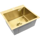 REA Leo 40 BRUSH GOLD musta teräsallas