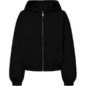 Pieces Pcbucuba Ls Zipper Scuba Hoodie Act Jrs - Black - XS