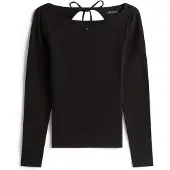 Tommy Hilfiger Tjw Slim S Flag Bling Ls Top - Black - XL