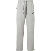Nike Housut 'TECH FLC' vaaleanharmaa / musta