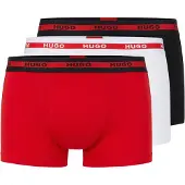 HUGO for man. 50492375 3 Pack Triplet Planet red, white, navy, white, navy (M), Homewear, Cotton, Bronze