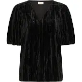 Kaffe Kaelva Jersey Blouse - Black - XS