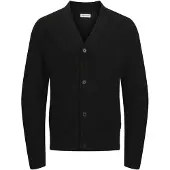 Jack & Jones Jjconnor Knit V-Neck Cardigan - Black - S