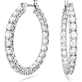 Swarovski Korvakoru 'Matrix' hopea / läpinäkyvä