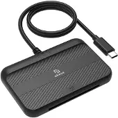 Akasa Kontaktion NFC- ja älykortinlukija, USB-C, 1m, musta