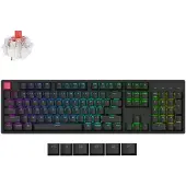 Keychron K10 mekaaninen langaton näppäimistö Rgb, Qmk, Super Red