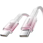 JOYROOM S-A42 Crystal-Clear Series 60W USB-C - USB-C cable 1.2m - white