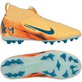 Nike Air Zoom Mercurial Superfly 10 Academy AG Mbappé Personal Edition - Oranssi/Neo Turkoosi/Vihreä Lapset - Tekonurmi (AG), koko 38
