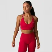 ICANIWILL Define Seamless V-neck Sports Bra Red Cherry