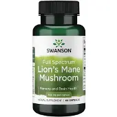 Swanson Health Täyden spektrin leijonankarvasieni 500 mg - 60 kapselia