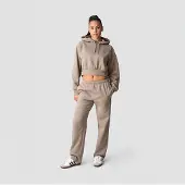 ICANIWILL Everyday Cropped Hoodie Greige
