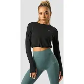 ICANIWILL Define Cropped Adjustable Long Sleeve Black