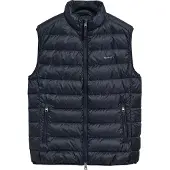 Gant for man. 7006299 Lightweight down jacket navy (M), Casual, Classic, Sleeveless / Straps, Recycled Polister, Sustainable
