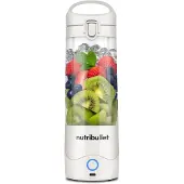 NutriBullet NBP003W Portable Battery-Powered Blender 475ml White with BPA-Free Tritan Container and USB-C Charging (0C22300093)