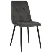 Black Red White Ruokapöydän tuoli Silvio, harmaa